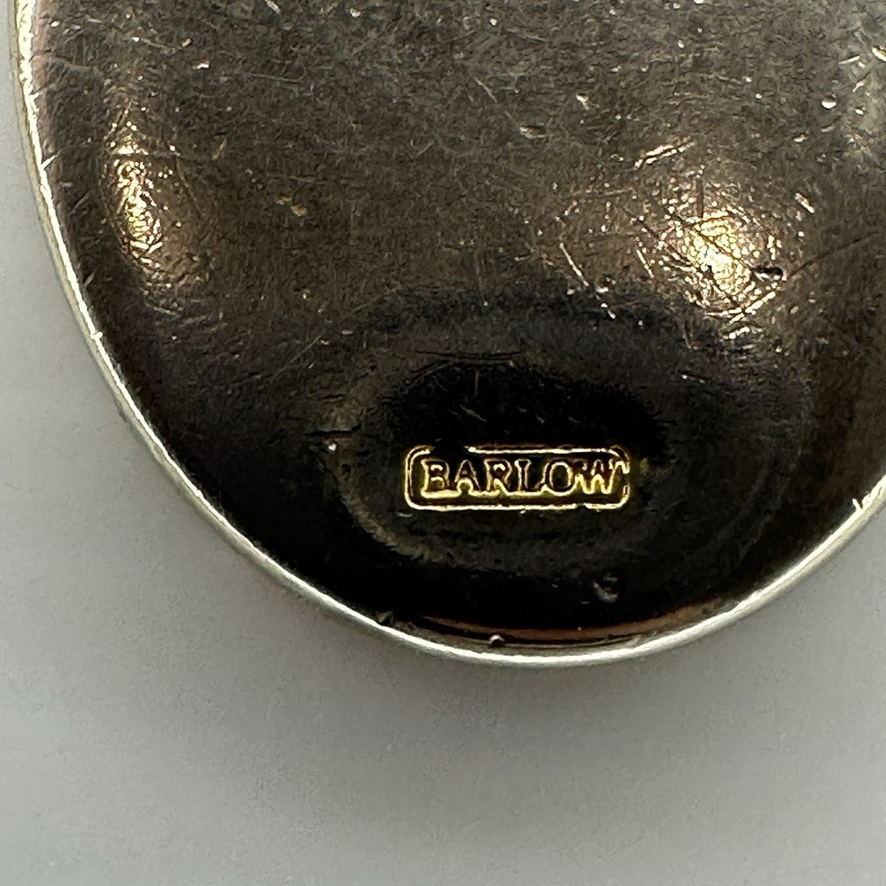 Barlow Duck Wildlife Keychain Gold Tone Etched Mallard Oval Charm - Picture 7 of 8